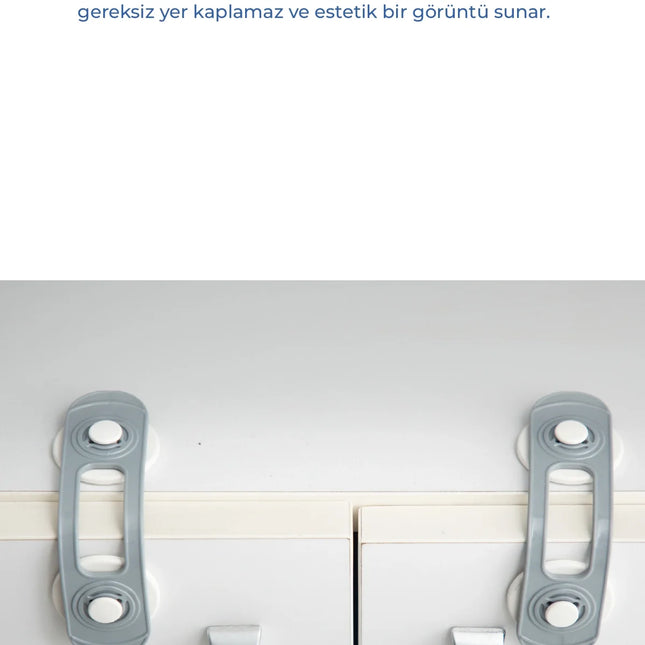Babyjem Mini Çok Amaçlı Bebek Emiyet Kiliti 2 Adet Beyaz
