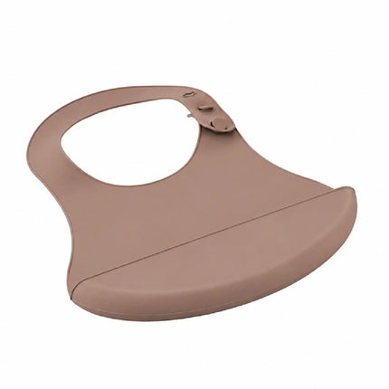 Babyjem Mini Silikon Mama Önlüğü Latte