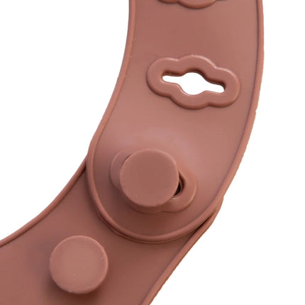 Babyjem Mini Silikon Mama Önlüğü Mocha