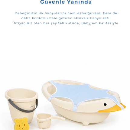 Babyjem Neşeli Ördek Banyo Seti 5 Parça Kum Beji