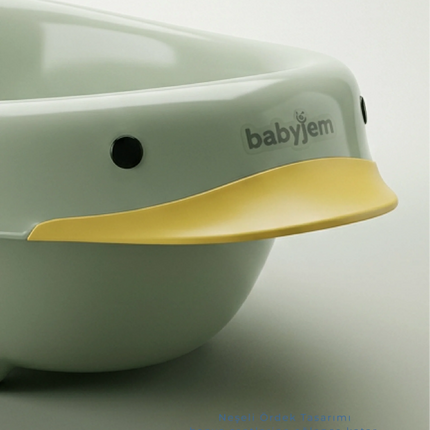 Babyjem Neşeli Ördek Banyo Seti 5 Parça Soft Yeşil