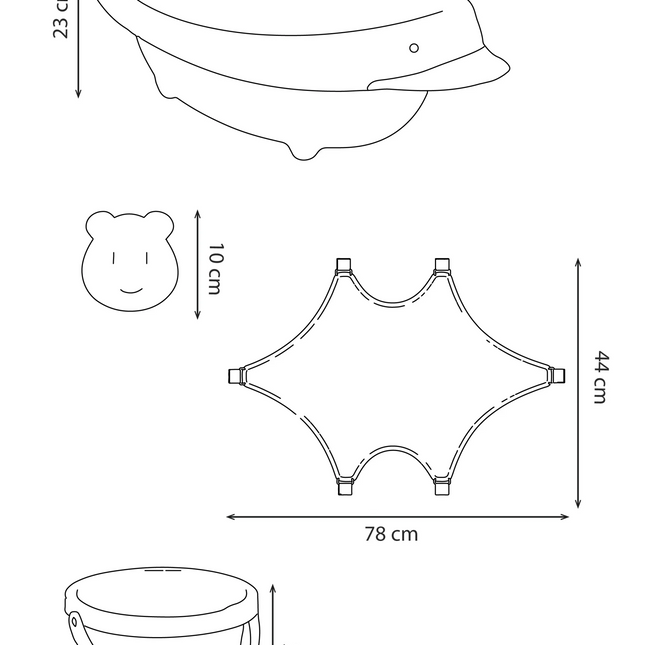 Babyjem Neşeli Ördek Banyo Seti 5 Parça Soft Yeşil