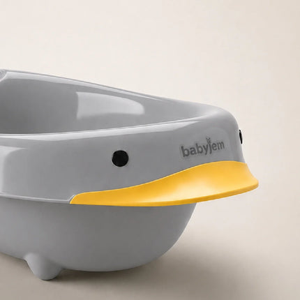 Babyjem Neşeli Ördek Bebek Banyo Küveti Soft Gri