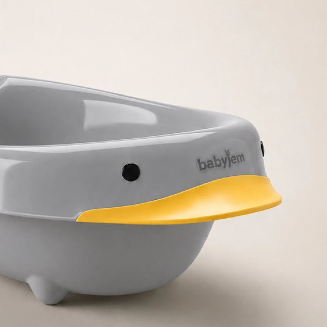 Babyjem Neşeli Ördek Bebek Banyo Küveti Soft Gri