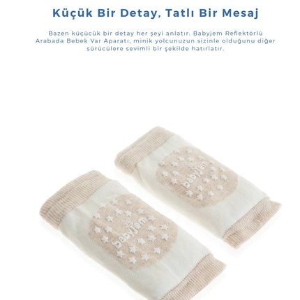 Babyjem Örgü Emekleme Dizliği Bej