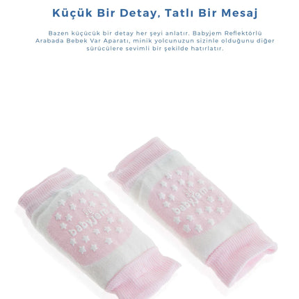 Babyjem Örgü Emekleme Dizliği Pembe