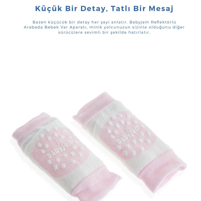Babyjem Örgü Emekleme Dizliği Pembe