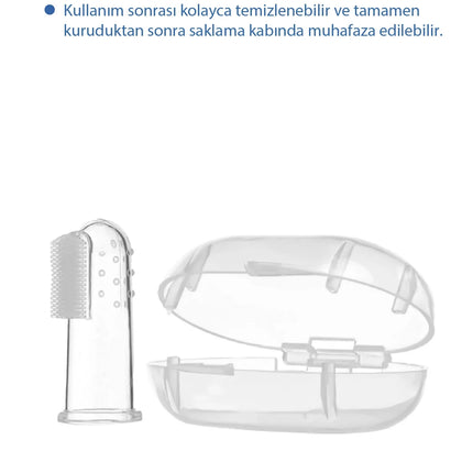 Babyjem Parmak Diş Fırçası + Saklama Kabı Hediyeli