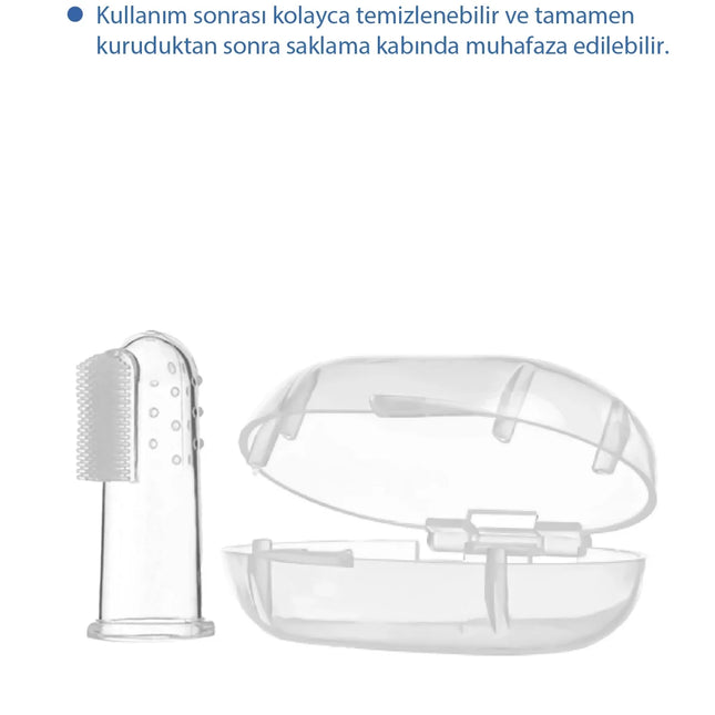 Babyjem Parmak Diş Fırçası + Saklama Kabı Hediyeli