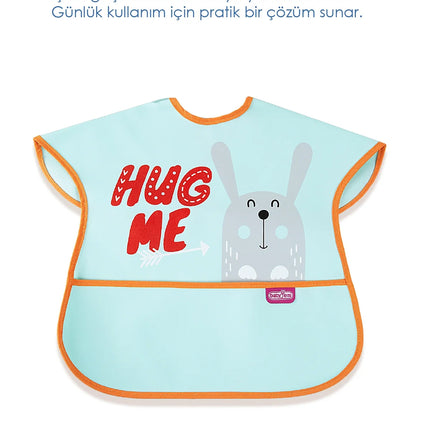 Babyjem Poli Muşamba Mama Önlüğü Büyük Yeşil