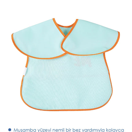 Babyjem Poli Muşamba Mama Önlüğü Büyük Yeşil