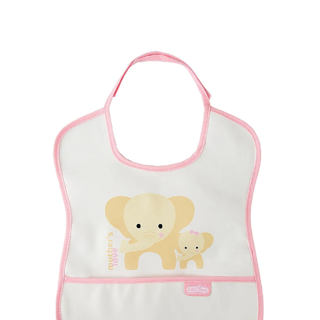 Babyjem Poli Muşamba Mama Önlüğü Küçük Pembe