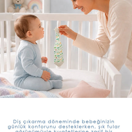 Babyjem Silikon Diş Kaşıyıcı Fular & Kravat Diş Kaşıyıcı Beyaz Outlet