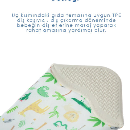 Babyjem Silikon Diş Kaşıyıcı Fular & Kravat Diş Kaşıyıcı Beyaz Outlet