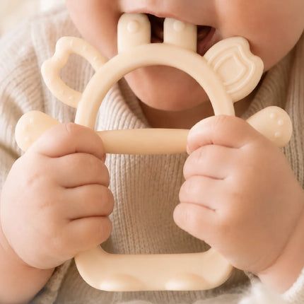 Babyjem Silikon Kolay Kavrama Diş Kaşıyıcı Ekru