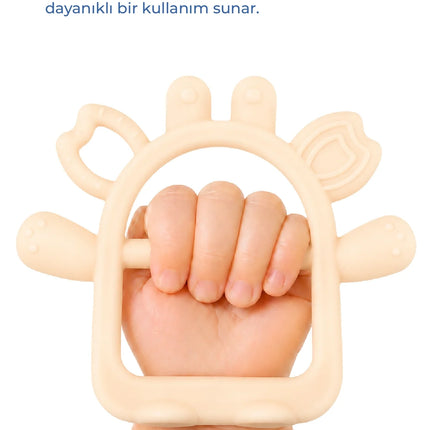 Babyjem Silikon Kolay Kavrama Diş Kaşıyıcı Ekru