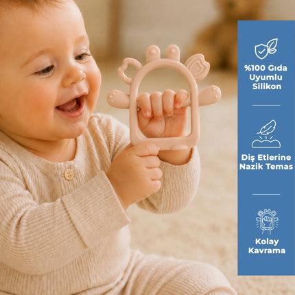 Babyjem Silikon Kolay Kavrama Diş Kaşıyıcı Pembe