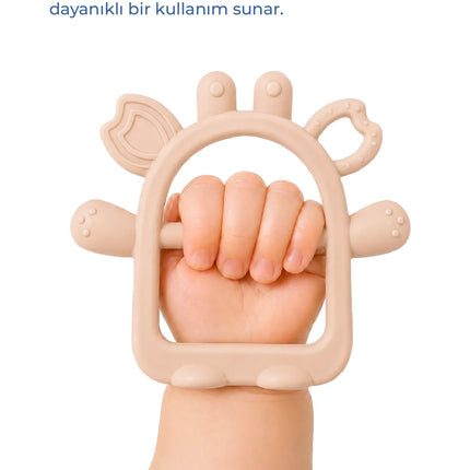 Babyjem Silikon Kolay Kavrama Diş Kaşıyıcı Pembe