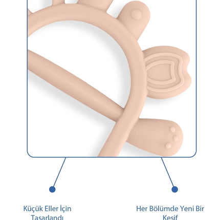 Babyjem Silikon Kolay Kavrama Diş Kaşıyıcı Pembe