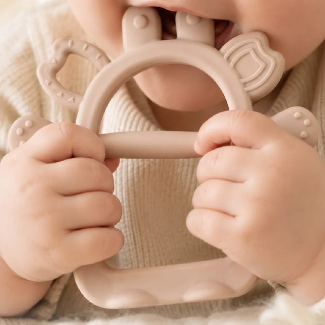Babyjem Silikon Kolay Kavrama Diş Kaşıyıcı Pembe
