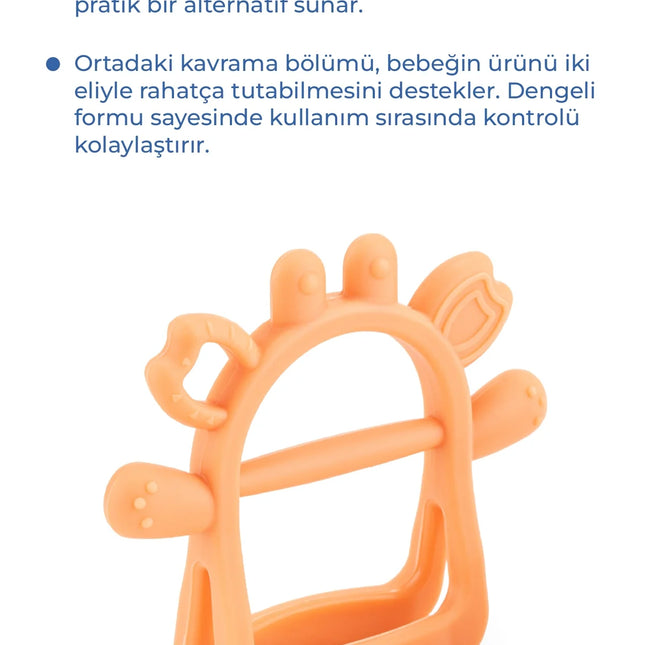 Babyjem Silikon Kolay Kavrama Diş Kaşıyıcı Soft Somon