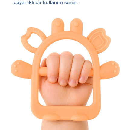 Babyjem Silikon Kolay Kavrama Diş Kaşıyıcı Soft Somon