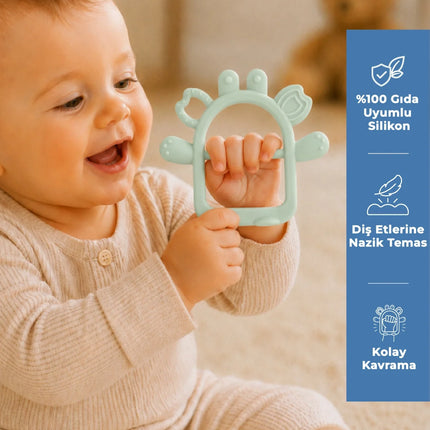 Babyjem Silikon Kolay Kavrama Diş Kaşıyıcı Soft Yeşil