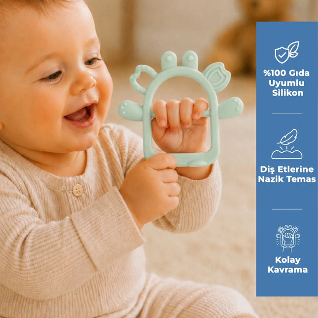 Babyjem Silikon Kolay Kavrama Diş Kaşıyıcı Soft Yeşil