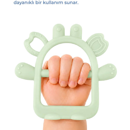 Babyjem Silikon Kolay Kavrama Diş Kaşıyıcı Soft Yeşil