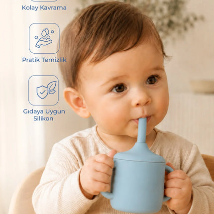 Babyjem Silikon Pipetli Bardak Mint