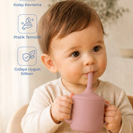 Babyjem Silikon Pipetli Bardak Mocha