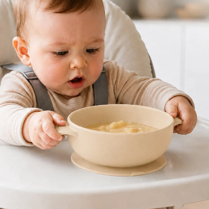 Babyjem Silikon Vakumlu Kase Ekru