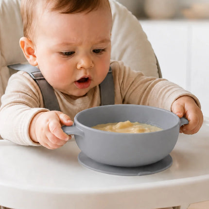 Babyjem Silikon Vakumlu Kase Gri