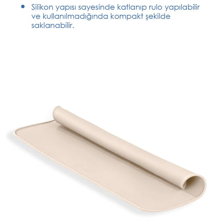 Babyjem Silinebilir Beslenme Mama Servis Matı Ekru