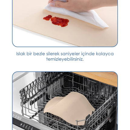 Babyjem Silinebilir Beslenme Mama Servis Matı Ekru
