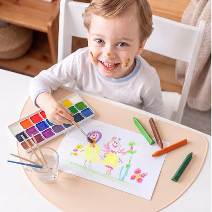 Babyjem Silinebilir Beslenme Mama Servis Matı Ekru