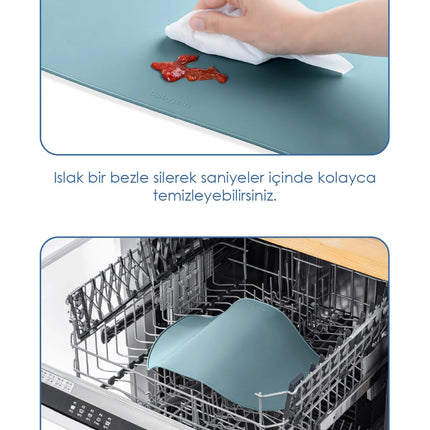Babyjem Silinebilir Beslenme Mama Servis Matı Mint