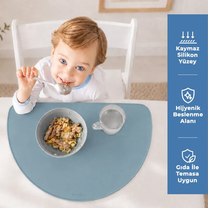 Babyjem Silinebilir Beslenme Mama Servis Matı Mint
