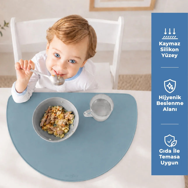 Babyjem Silinebilir Beslenme Mama Servis Matı Mint