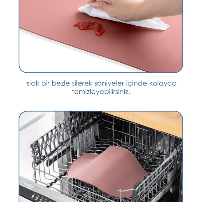 Babyjem Silinebilir Beslenme Mama Servis Matı Mocha
