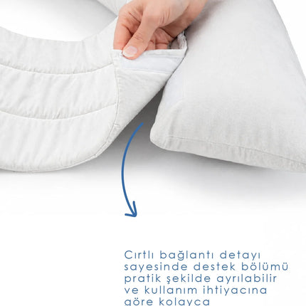 Babyjem Sırt Destekli Hamile Ve Emzirme Yastığı Ekru
