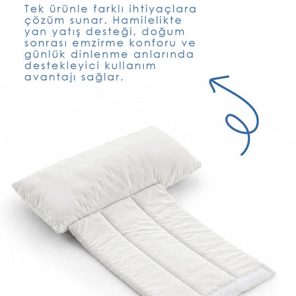 Babyjem Sırt Destekli Hamile Ve Emzirme Yastığı Ekru