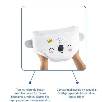 Babyjem Soft Alıştırma Külodu Beyaz 2 Yaş