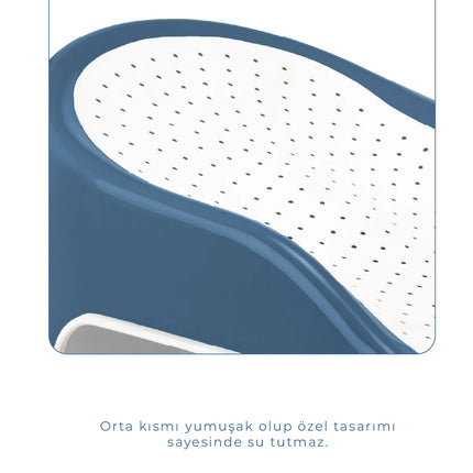 Babyjem Soft Banyo Desteği Bebek Yıkama Yardımcısı İndigo Mavi