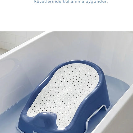 Babyjem Soft Banyo Desteği Bebek Yıkama Yardımcısı İndigo Mavi