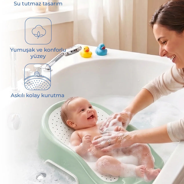 Babyjem Soft Banyo Desteği Bebek Yıkama Yardımcısı Soft Yeşil