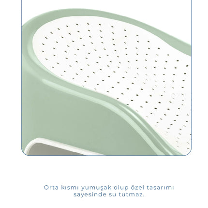Babyjem Soft Banyo Desteği Bebek Yıkama Yardımcısı Soft Yeşil