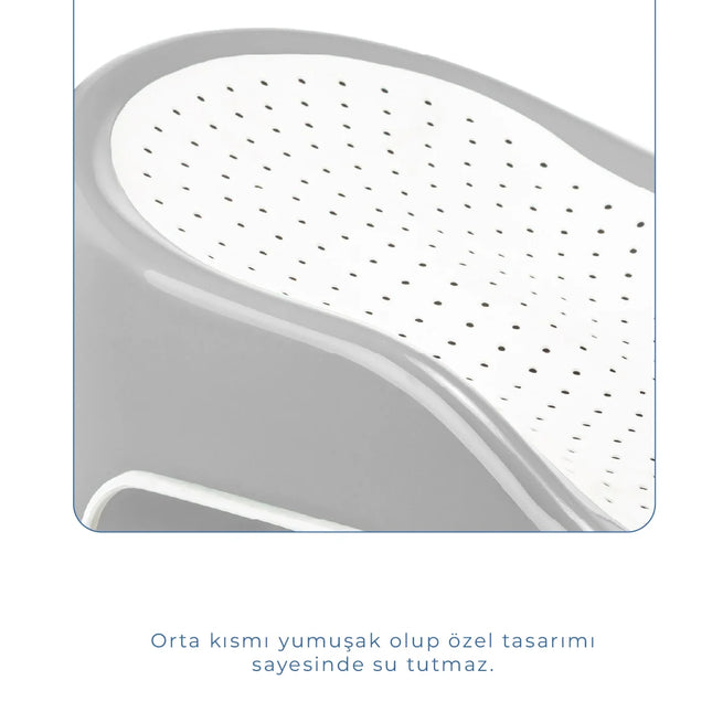 Babyjem Soft Banyo Desteği Bebek Yıkama Yardmcısı Soft Gri