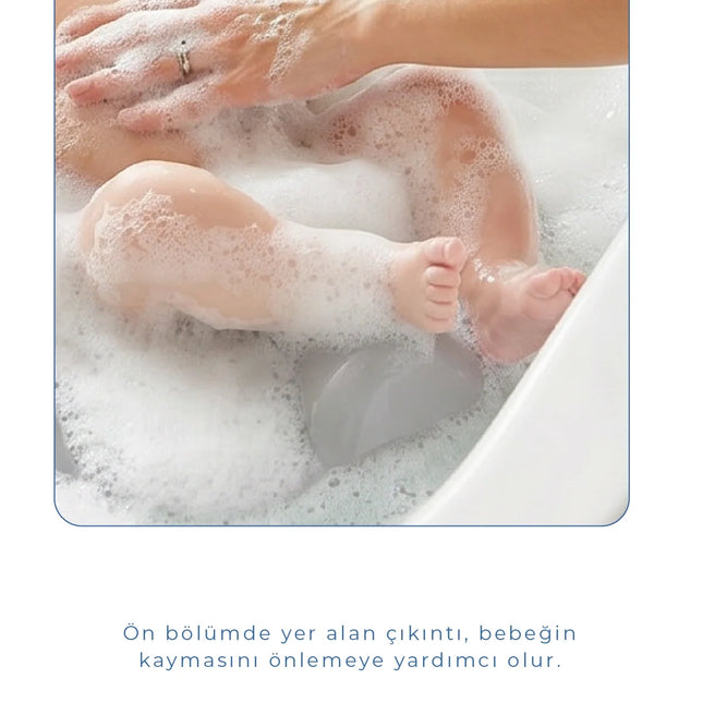Babyjem Soft Banyo Desteği Bebek Yıkama Yardmcısı Soft Gri