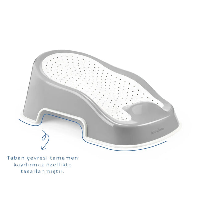 Babyjem Soft Banyo Desteği Bebek Yıkama Yardmcısı Soft Gri